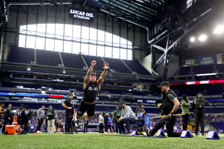 Who Recorded the Longest Broad Jump in NFL Scouting Combine History?