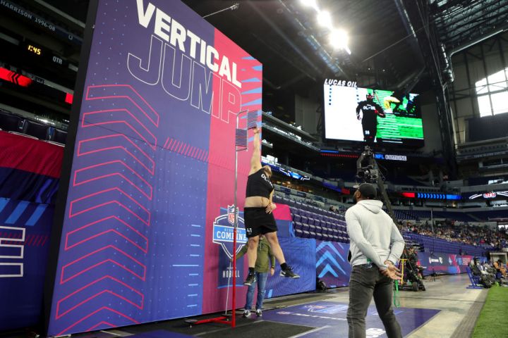 Who Recorded the Highest Vertical Jump in NFL Scouting Combine History?