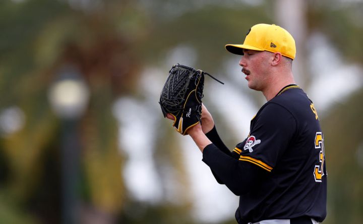 Paul Skenes Playing For The Pittsburgh Pirates During MLB Spring Training