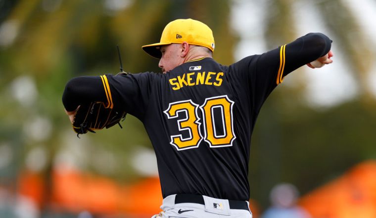 Paul Skenes Playing For The Pittsburgh Pirates During MLB Spring Training