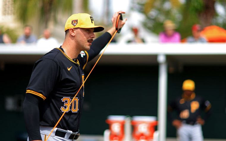 Paul Skenes Playing For The Pittsburgh Pirates During MLB Spring Training