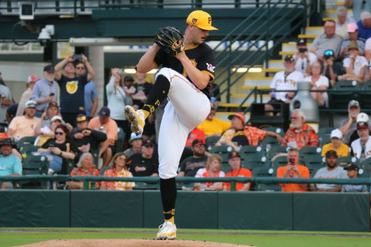 Paul Skenes Playing For The Pittsburgh Pirates During MLB Spring Training
