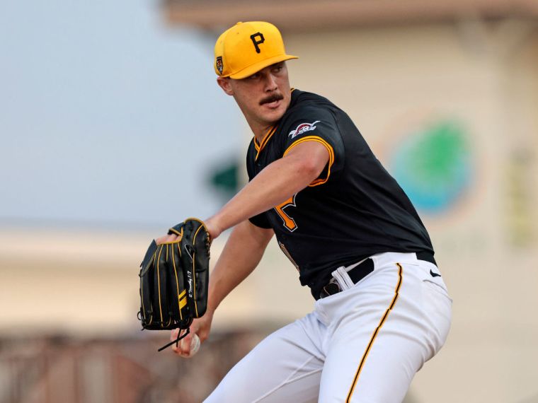 Paul Skenes Playing For The Pittsburgh Pirates During MLB Spring Training