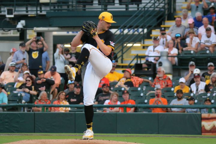 Paul Skenes Playing For The Pittsburgh Pirates During MLB Spring Training