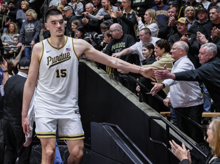 Photos of Zach Edey Because He Is "Just Tall"