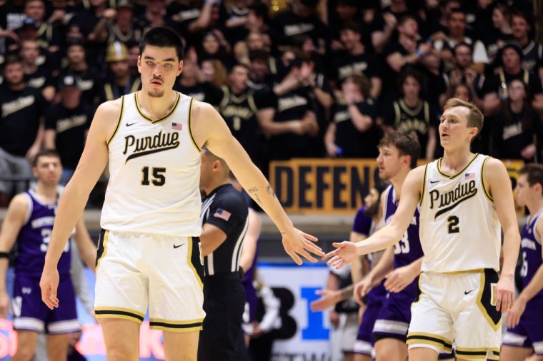 Photos of Zach Edey Because He Is "Just Tall"