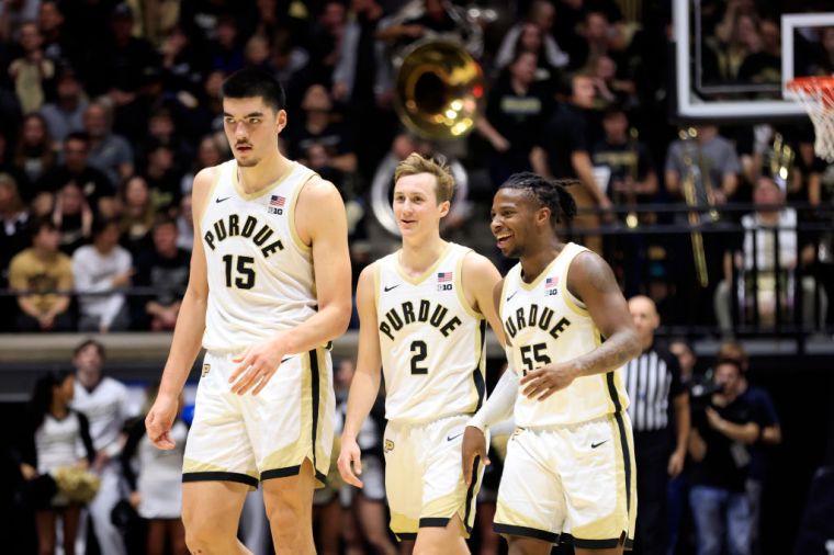 Photos of Zach Edey Because He Is "Just Tall"