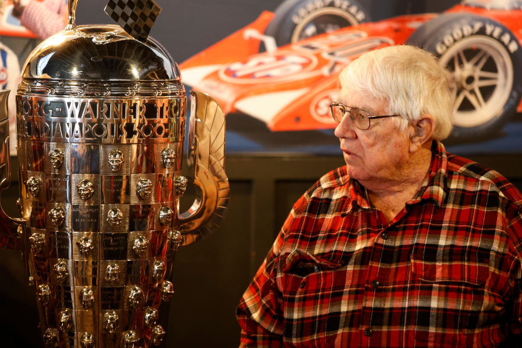 AUTO: APRIL 24 IndyCar - Gordon Johncock Receives Baby Borg Trophy