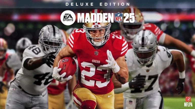 Christian McCaffrey unveiled As Madden NFL 25 Cover