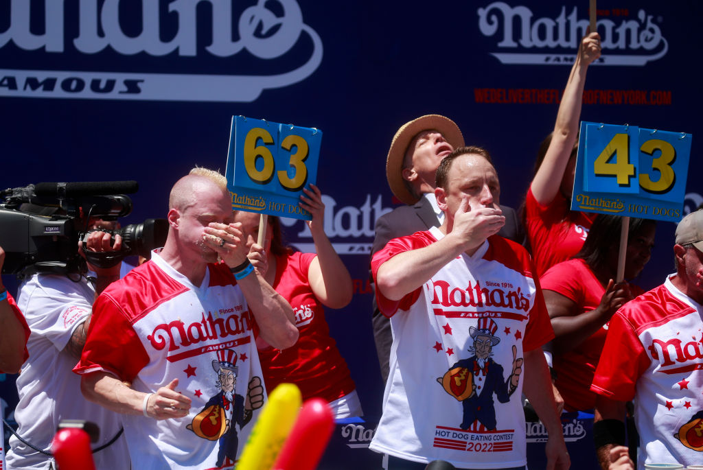 Annual 4th Of July Hot Dog Eating Competition Held On Coney Island