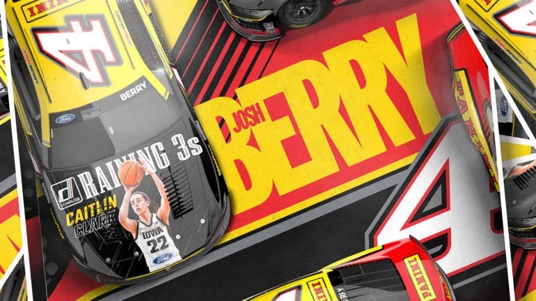 Caitlin Clark featured on No. 4 car at NASCAR's Brickyard 400 in Indy