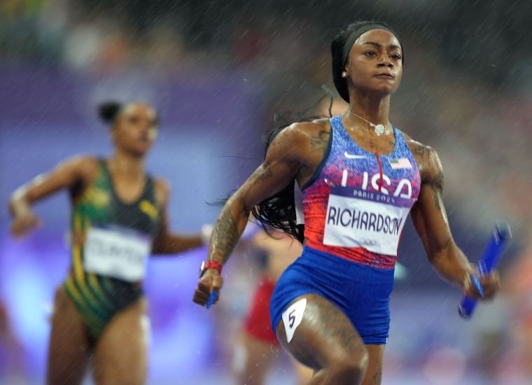 Sha'Carri Richardson Flies As USA Captures 4x100m Gold