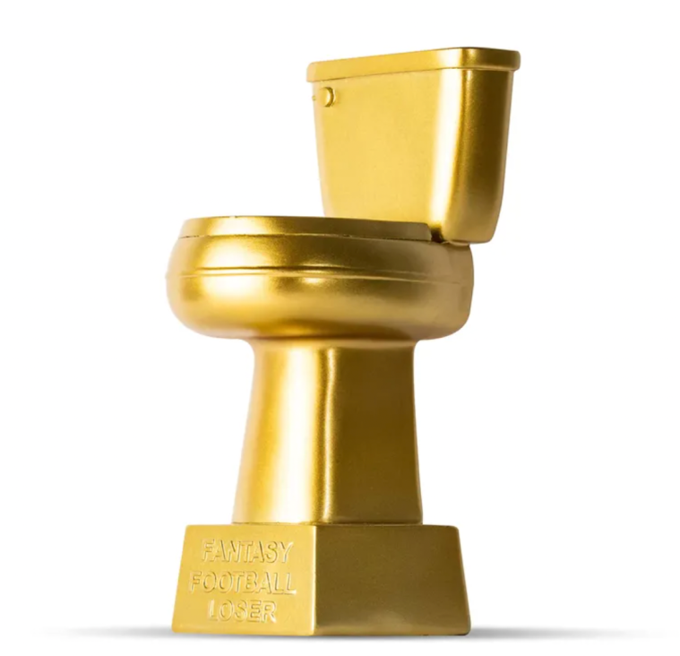 A Golden Toilet Trophy