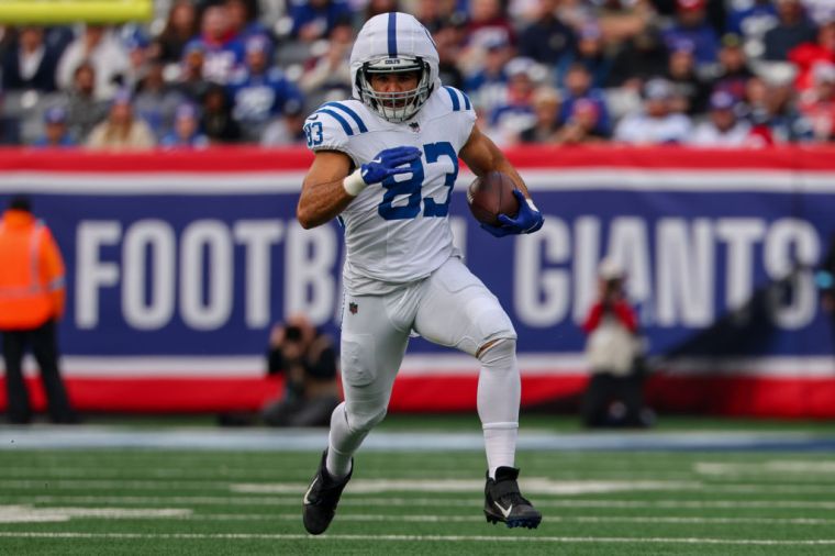 Yellow: TE-Kylen Granson (Age: 26)