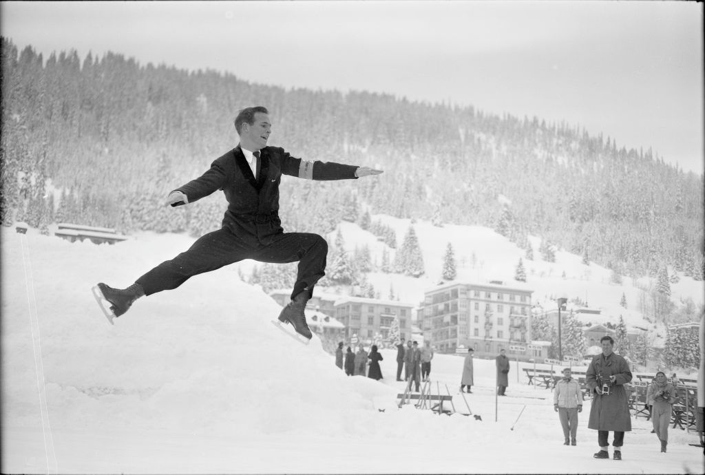 Figure Skating WCH 1948 Davos: Richard Button wins