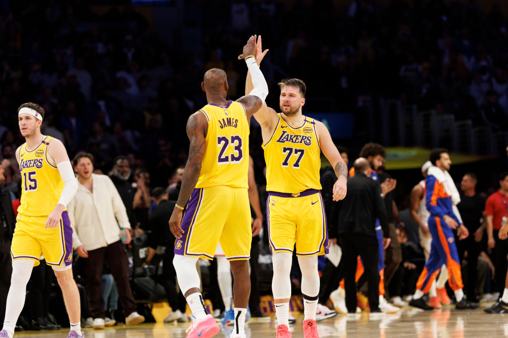 Lakers vs Knicks in Los Angeles, CA