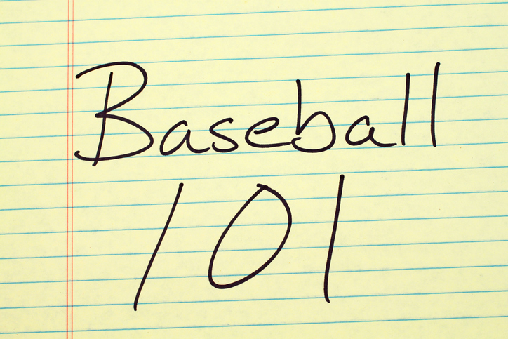 Baseball 101 On A Yellow Legal Pad