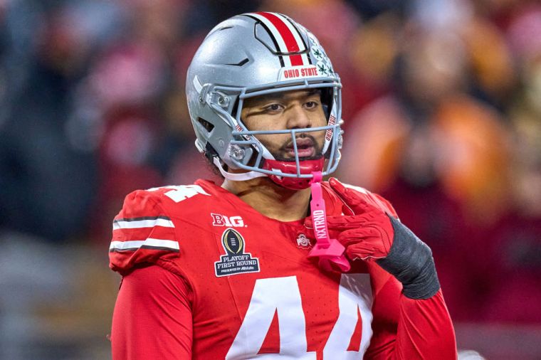 Round 2, Pick 45: Ohio State Defensive End JT Tuimoloau (6-4, 264)