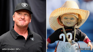 Jon Gruden (NFL) & Chucky (Actor)