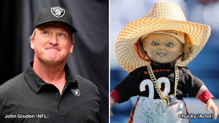 Jon Gruden (NFL) & Chucky (Actor)