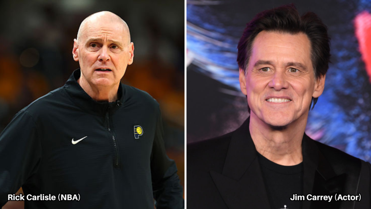 Rick Carlisle (NBA Coach) & Jim Carrey (Actor)