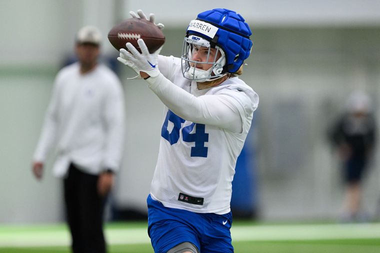 Tight Ends (7/4): Mo Alie-Cox, Will Mallory, Sean McKeon, Drew Ogletree, Albert Okwuegbunam, Tyler Warren*, Jelani Woods