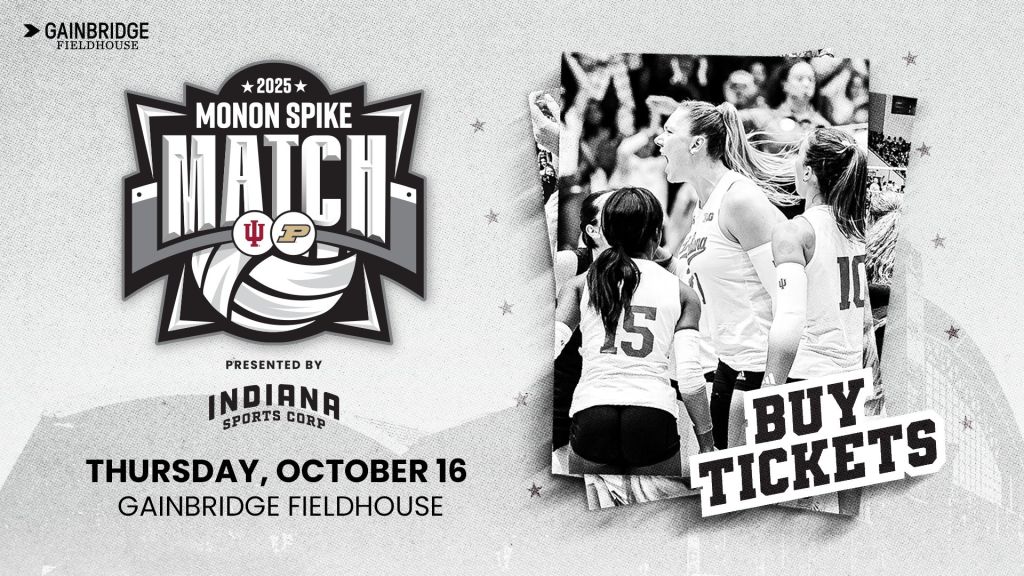 Monon spike match indiana vs Purdue gainbridge fieldhouse