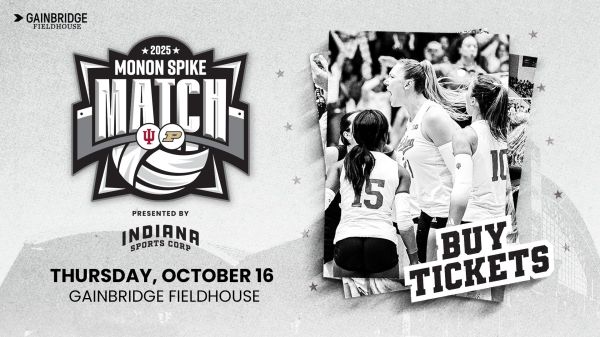Monon spike match indiana vs Purdue gainbridge fieldhouse