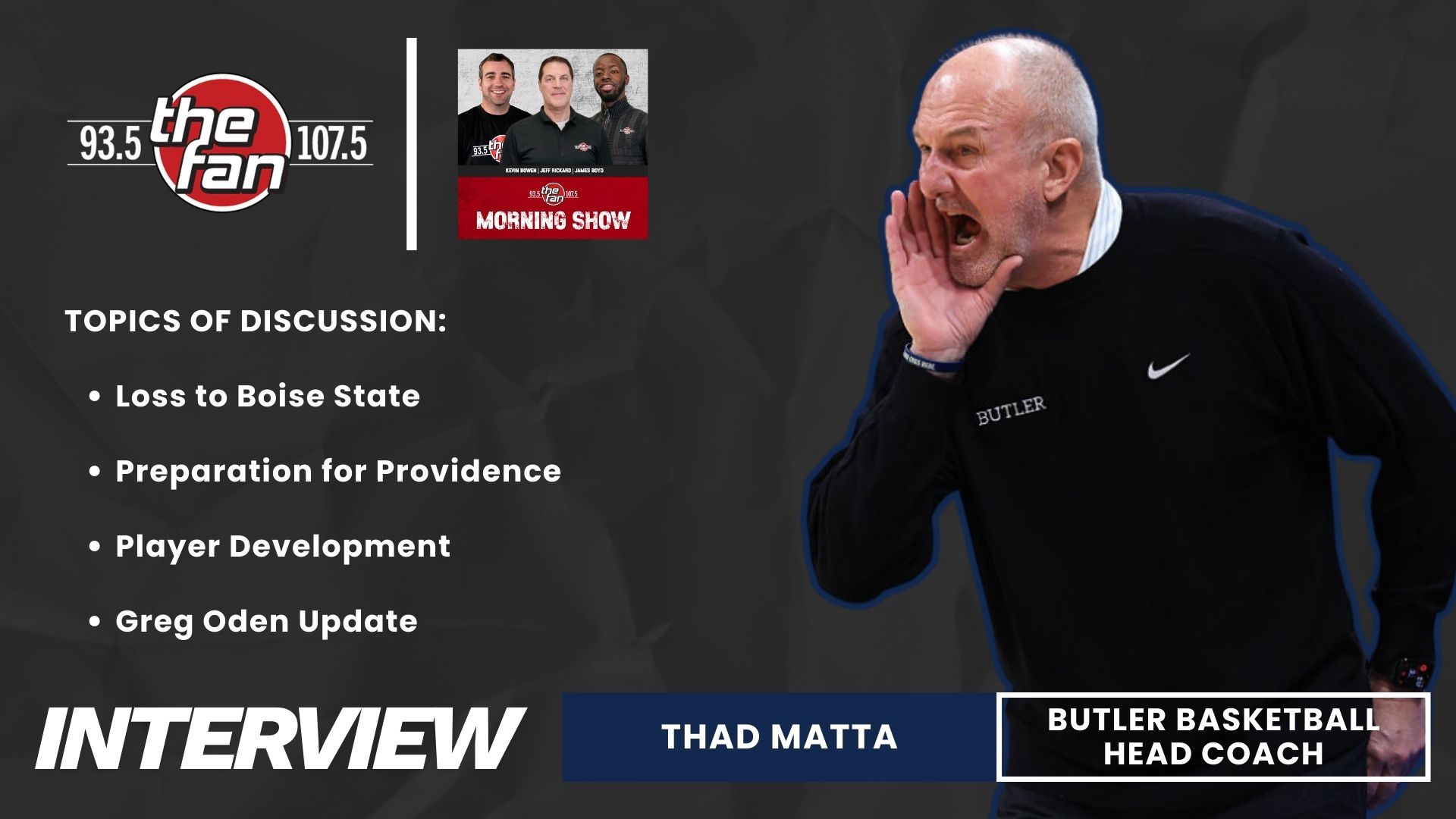 Thad Matta Talks Boise State Loss, Providence Prep, and Greg Oden Update