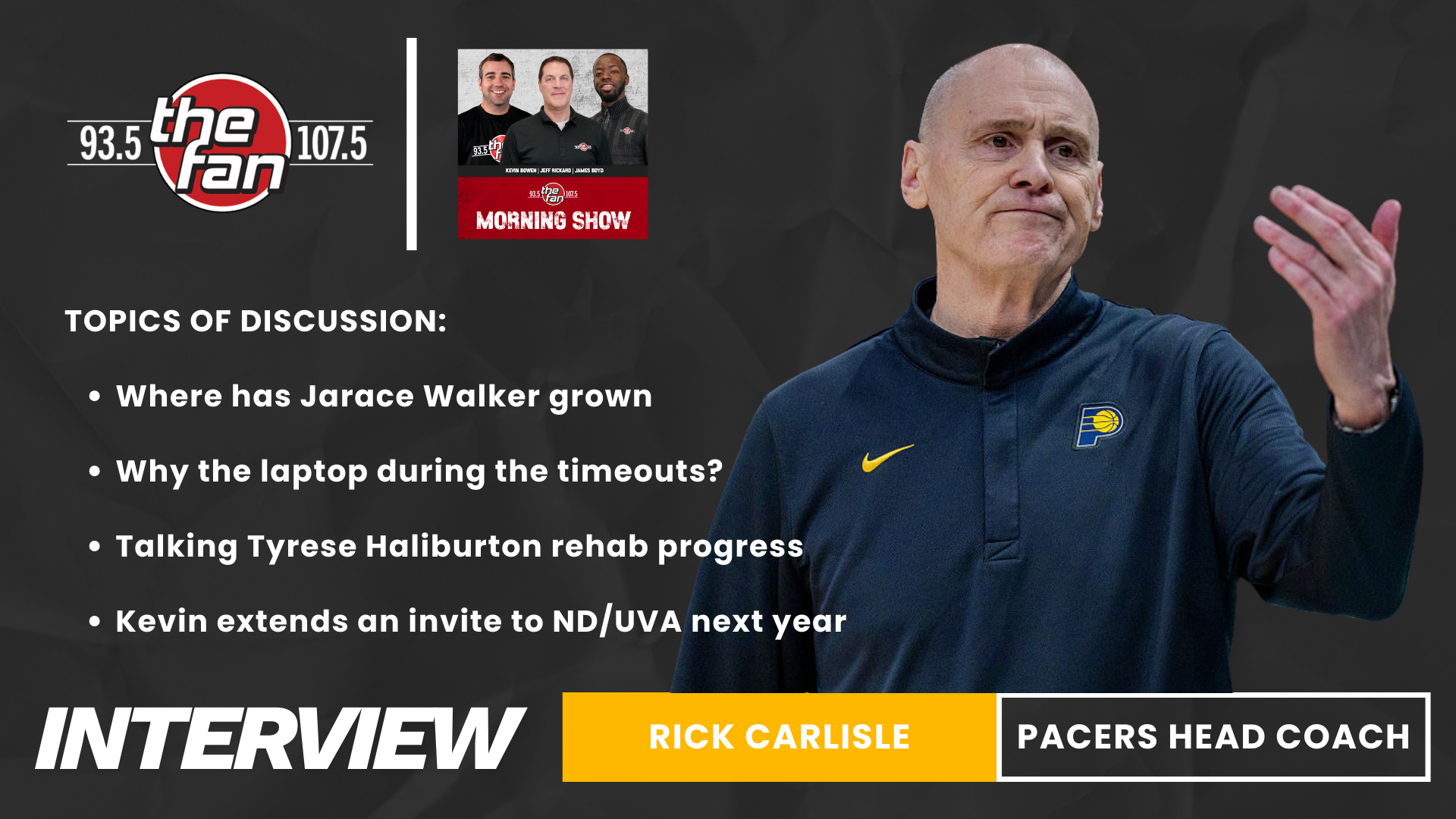 Rick Carlisle shares thoughts on Walker, haliburton rehab