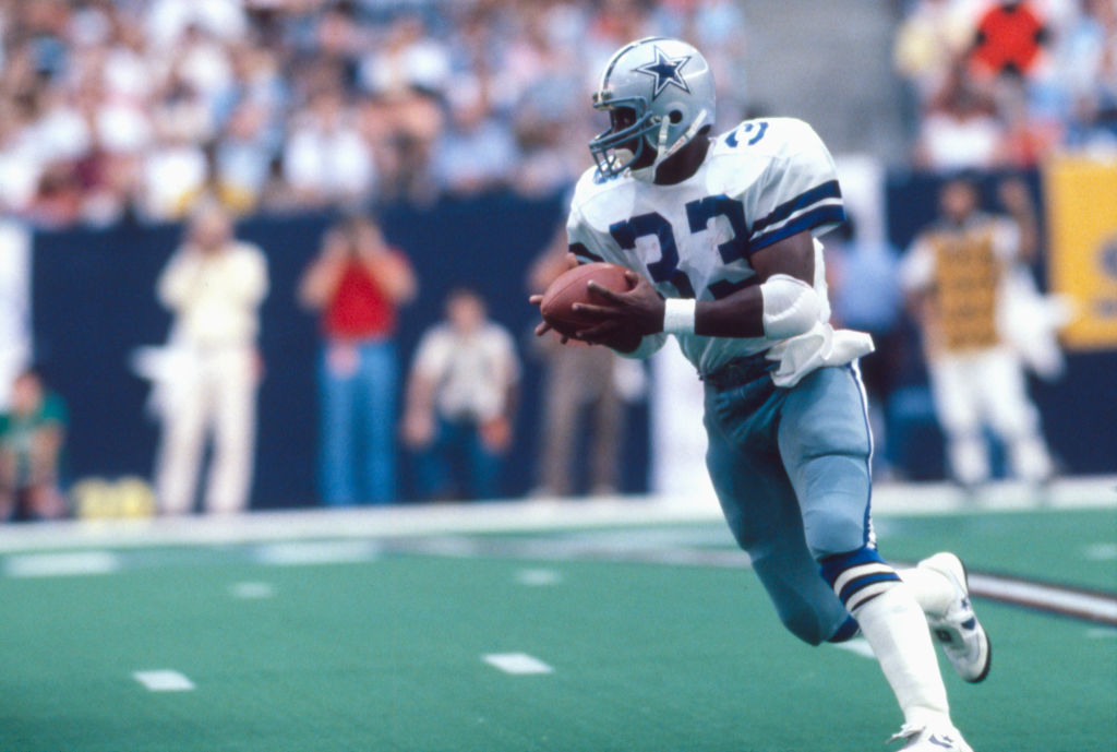 Tony Dorsett of the Dallas Cowboys in 1981