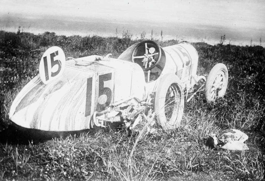 Bob Burmans Car After Accident - Indianapolis