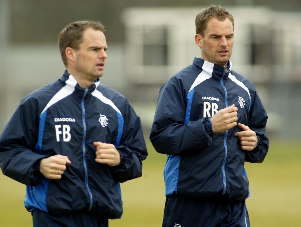 05/03/04 .Rangers Training.Murray Park - Glasgow.Brothers Frank (Left) And Ronald De Boer Plot The Downfall Of Celtic.