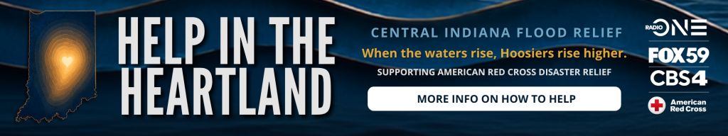 Help in the Heartland: Central Indiana flood relief effort, supporting American Red Cross disaster relief.